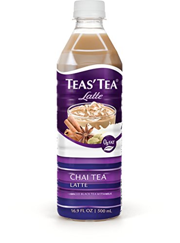image for Teas' Tea Chai Latte, 16.9 Ounce (Pack of 12), Organic, Cane Sugar Swe