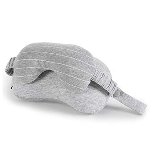 2-in-1 Sleeping Eye Mask Eyeshade Cover Shade U-Shaped Travel Office Neck Support Pillow Sleep Mask 1 Large