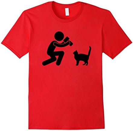 Mens Funny Videographer Shirt For Cat Lovers Medium Red
