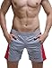 SEOBEAN Men's Sports Gym Training Fitness Short Pants (Medium/28-30Inch, 2764 Gray)
