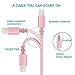 Lightning cable TIMMY 3Pack 6FT Nylon Braided 8 pin IPhone Charger certified to charging Cable with charging indictor powerline for iPhone 5/5C/5S/6S/6S PLUS/7/7 plus, iPad Air, and more (Rose)