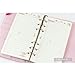 DadaCrafts(TM) A6 To-Do List Planner Organizer Refills Papers for 6-Rings Binder Notebook, 90 Sheets/180 Pages