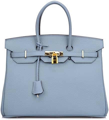 Qidell Women's Padlock Handbags With Gold Hardware On Clearance