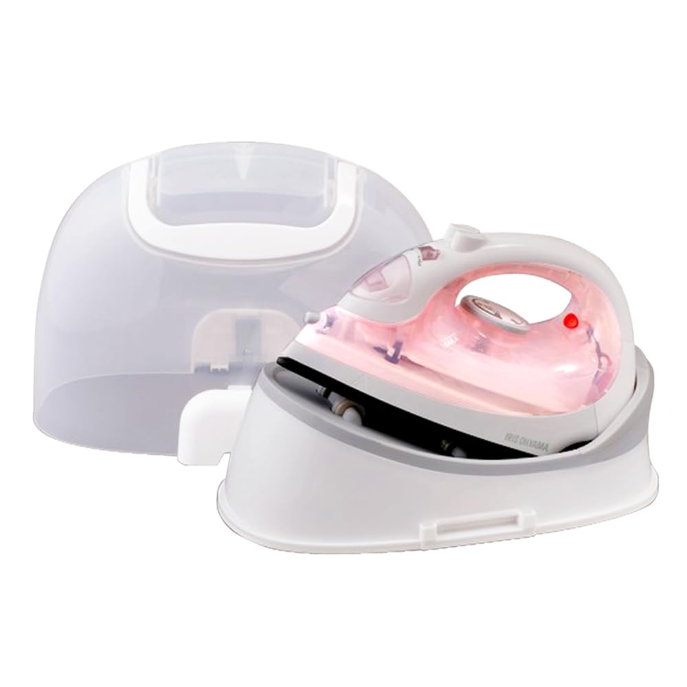 【立ち上げ時間30秒】 アイリスオーヤマ(IRIS OHYAMA) スチームアイロン コードレス 最短30秒スピード立上 フッ素加工 2段階スチーム 霧吹き機能 スチームショット ケース付 スタンド付 ピンク SIR-04CL-P商品画像