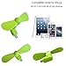 Dreamvasion Replacement 8pin Lighting Mobile Phone Fan Portable Flexible Fans for iPhone 6/Plus，iPhone 5/5s (Green)