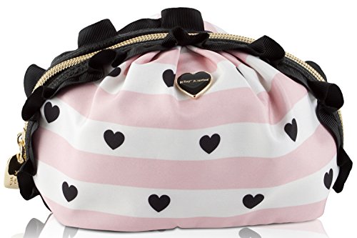 Betsey Johnson Women's Mini Ruffle Cosmetic Bag, Blush
