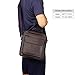 Zicac Mens Genuine Leather Shoulder Messenger Bag - Brown