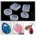 DIY Silicone Mould Craft Mold for Resin Necklace Jewelry Pendant Making (5Pcs Silicone Mould)