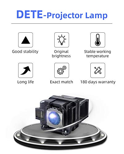 LBTbate Replacement Projector Lamp for Epson ELPLP78/ V13H010L78 DT Home Cinema PowerLite 2030 2000 730HD 725HD 600 EH-TW570 Projector Bulb with Housing - Thumbnail 3