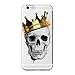 iPhone 8 Plus/iPhone 7 Plus Case(5.5inch),Blingy's New Custom Design Soft Rubber Case for iPhone 8 Plus/iPhone 7 Plus (Skull with Crown)