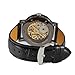 Gute Classic Steampunk Bling Automatic Mechanical Wristwatch See Through Skeleton Automatic Unisex Watch (Gold)