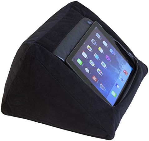 Padded Cushion Pillow Stand. Device Holder Compatible With iPads, eReaders, Tablets or Smartphones Of Any Screen Size. Soft Materials, Multiple Colors And Perfect Viewing Angle.