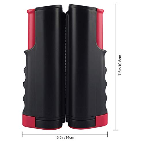 NKTM Retractable Table Tennis Nets Post Set Replacement, Adjustable Any Table Anywhere - Thumbnail 3