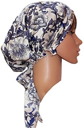 MZMC Womens Satin Pure Silk Soft Bonnet Sleep Cap