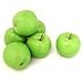 ALEKO Artificial Fake Fruit Decor | Decorative Lifelike | Green Apples | (Lot of 6, Green Apples)