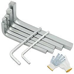 YEIXCIKA 7Pcs Square Head Wrench Set L Shaped