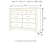 Signature Design by Ashley Zelen Rustic Contemporary 7 Drawer Dresser, Warm Gray
