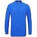 Gildan Mens Long Sleeve Double Pique Cotton Polo Shirt