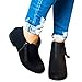 Boots for Women Ankle Winter Low Heel Western Side Zipper Pointed Toe Solid Color