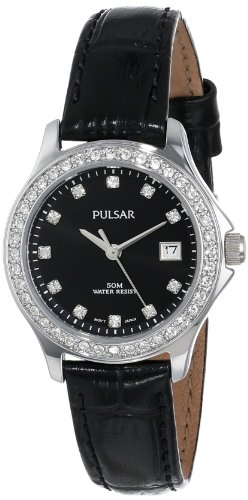 Pulsar Women's PH7229 Analog Display Japanese Quartz Black Watch Pulsar Women's PH7229 Analog Display Japanese Quartz Black Watch