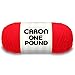 Caron One Pound Solids Yarn, 16oz, Gauge 4 Medium, 100% Acrylic - Scarlet- For Crochet, Knitting & Crafting ( 1 Piece )