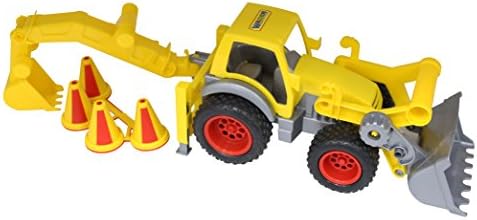Wader Quality Toys Construction Front Loader &amp; Backhoe