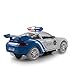 Justice Team Kids Toy Police Blue & Navy Car,Bump and Go Toy Action Engine With Police Sounds,Sirens and Bright Flashing Back and Front Lights-Assorted Colors