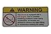 Honda K24 Engine No Bra, Warning decal, sticker