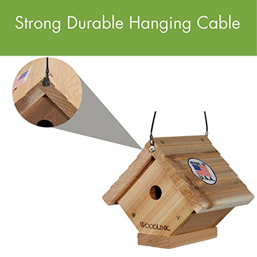 Woodlink Traditional Wren House - Natural Cedar Bird House