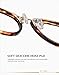 TIJN Vintage Round Clear Glasses Non-Prescription Eyeglasses Frames for Women Men,Oversized Metal Oval Eyewear(Tortoise)