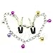 Kocome Unisex Adjustable Nipple Bell Chain Soft Coated Pasties Clips Sexy Body Jewelry