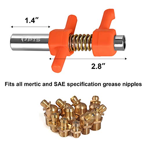 PTS PRO TOOLS SOLUTION Grease Gun Coupler Quick Connect Attachment