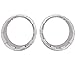 AutoOcean Triple Chrome Front Light Headlight Trim Cover Bezels Pair Accessories Jeep Wrangler Rubicon Sahara Sport Jk Unlimited 2 door 4 door Silver 2007 2008 2009 2010 2011 2012 2013 2014 2015 2016