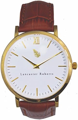 Lancaster Roberts Men's Brown Hirsch Limited Edition Leather Band Wrist Watch
