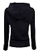TAM WARE Women Slim fit Zip-up Hoodie Jacket TWHD1003-BLACK-M