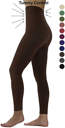 Ylluo Premium Tummy Support Slimming Leggings Thick High Waist Fleece and Non Fleece