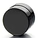 2pcs 10MM Magnetic Black Circle Stud Earrings for Men Women Non-Piercing Clip On Cheater Fake Ear Gauges