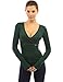 PattyBoutik Women's V Neck Buckle Sweater