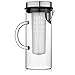 Fruit Infusion Water Pitcher - Stainless Steel Lid With Durable Borosilicate Glass - 1300 ml (44 oz.) Carafe