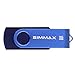 SIMMAX 5pcs 16GB USB Flash Drive U-Disk 16GB USB 2.0 Flash Memory Stick Swivel Design (Five Mixed Colors: Black Blue Green Purple Red)(Mix Color1)