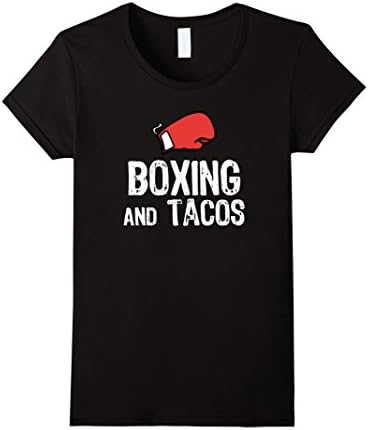 Womens Boxing And Tacos T-Shirt XL Black