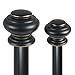 Decopolitan Urn Telescoping Double Drapery Rod Set, 36-72