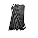 100 Pack - 16 Oz [8, 12, 20] [4 Colors] Disposable Hot Paper Coffee Cups, Lids, Sleeves, Stirring Straws - Mocha Brown
