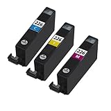 HI-VISION® 3 Pack Compatible Canon CLI-226 CLI 226 Color Ink Cartridge Replacement (Cyan,Yellow,Magenta) for PIXMA iP4820,iX6520,MG5320,MG5120,iP4920,MX882 Wireless,MG5220,MG8220