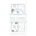 Amazing Baby Silky Swaddle Muslin Blankets, Set of 2, Bamboo Viscose, Drops and Dots, Sterling