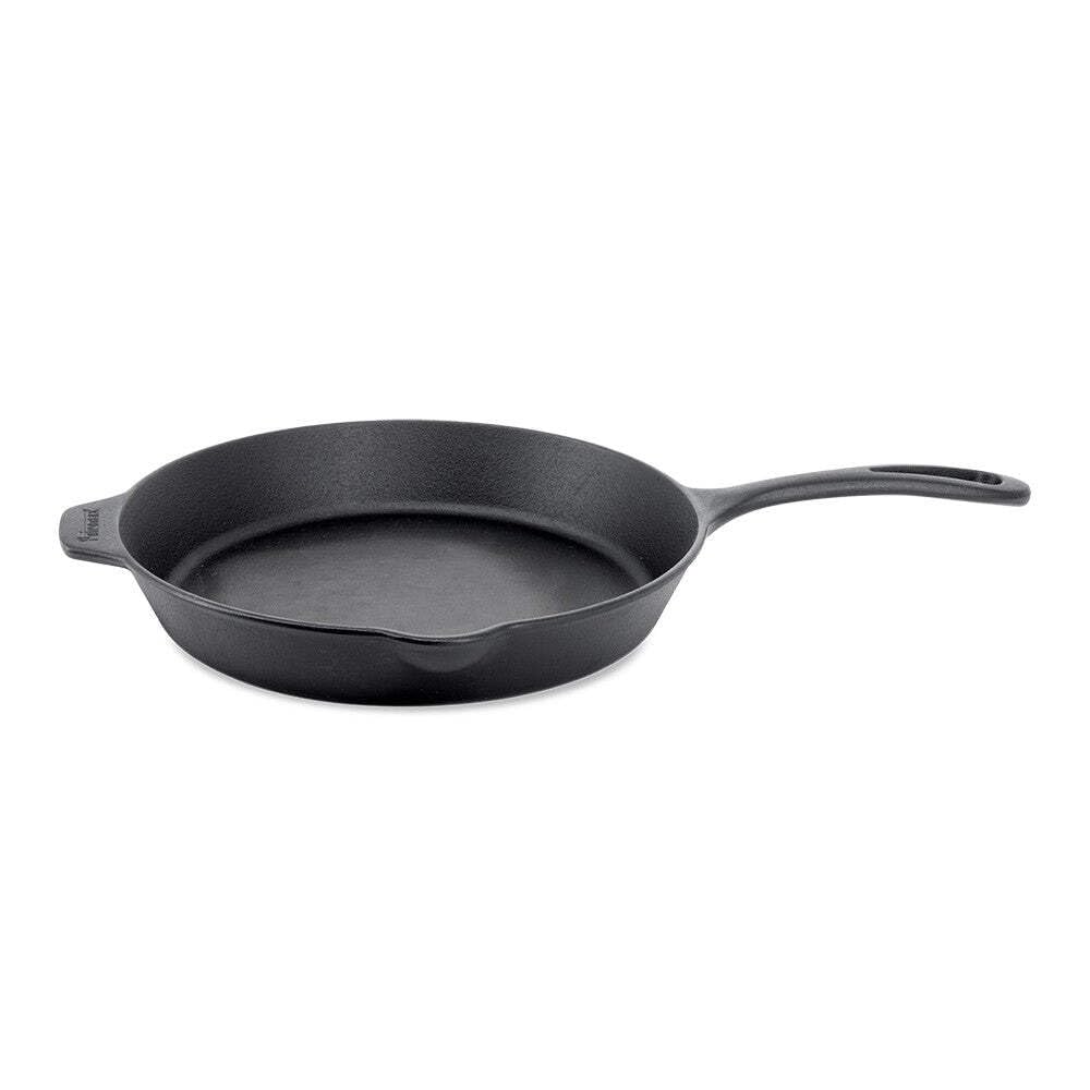 Petromax Feuerpfanne - Essential Line - Pfanne aus Gusseisen für Induktion, Gas, Backofen, Grill oder Lagerfeuer. Frei von Teflon, PFAS. (30 cm) 6