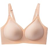 Jelly Wireless Push Up Bra No Underwire Seamless Bra for Women Full Coverage T Shirt Comfortable Bra