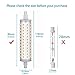KINDEEP R7S LED Bulb 118mm, 75W-100W Equivalent, AC120V, 4.65 Inches Double Ended R7S J118, Warm White 3000K, 2-Pack