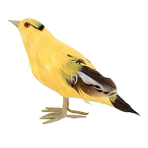 Cafopgrill Bird Figurine Artificial Bird Garden Artificial Feathered Animal Ornament Simulation Oriole Bird Model Art Outdoor Decor