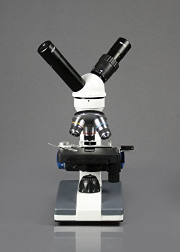 Parco Scientific Dual View Elementary Level Microscope, Mechanical Stage, Rechargeable, Microscope Book, Microscope Discovery Kit, 50 Prepared Slides Set, Carrying Case, Package ($20 Value)